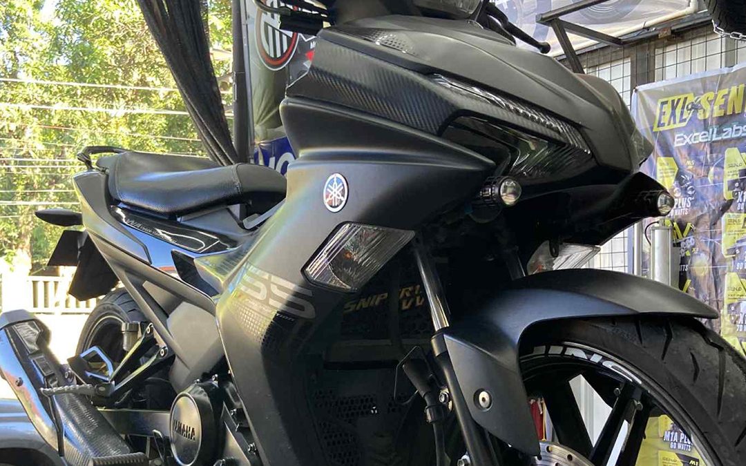 Underbone motorcycle ready for PMS at MotoNorte